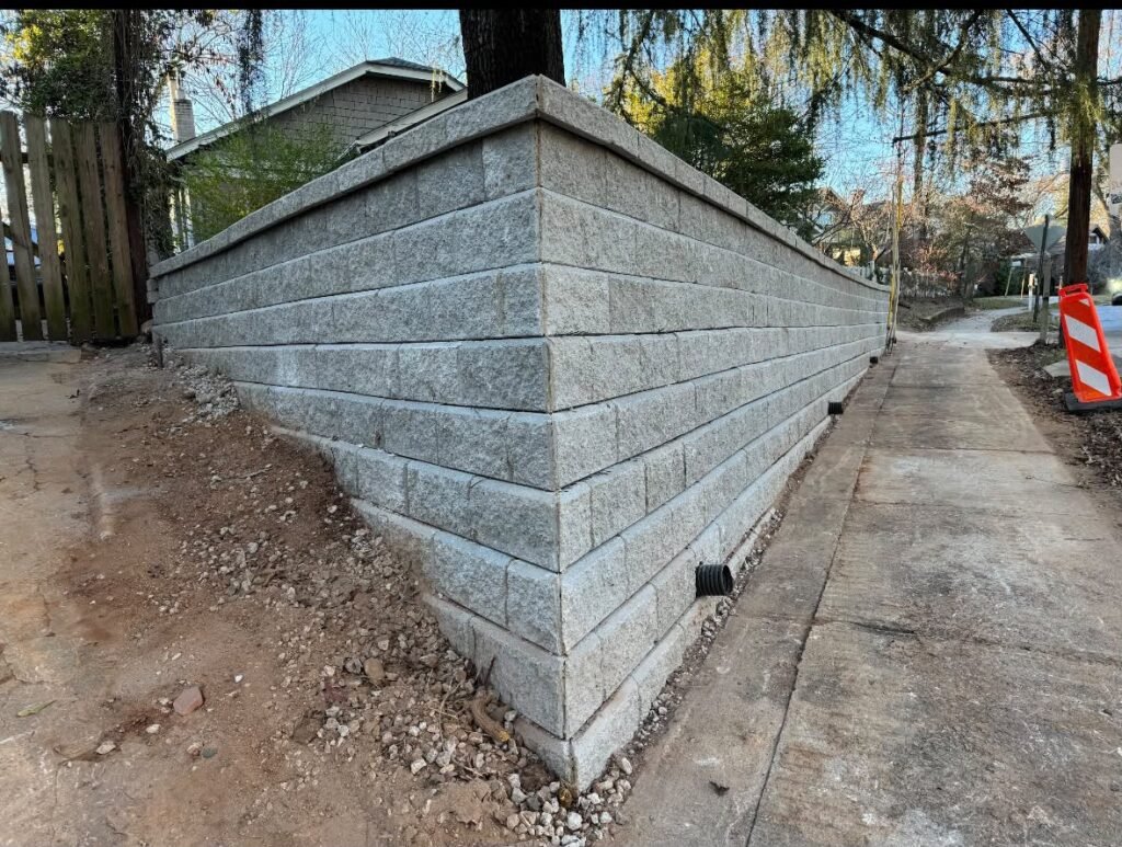 Concrete Retaining Wall Corner