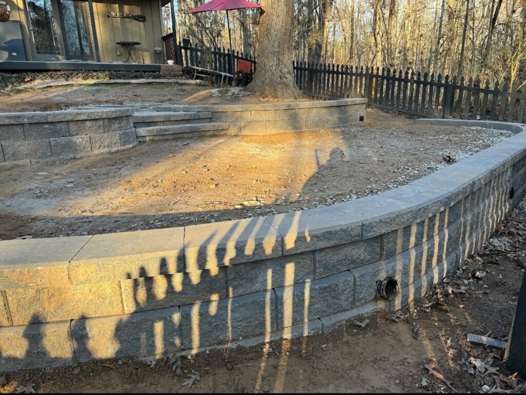 Curved Retaining Wall