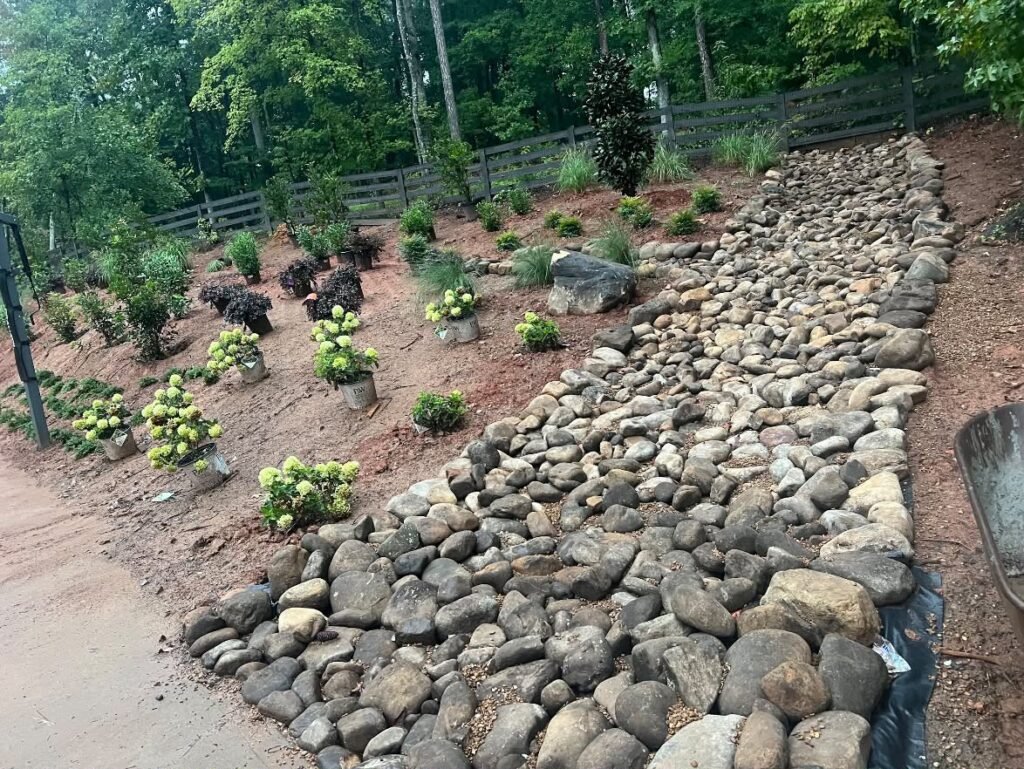 Dry Creek Bed Construction