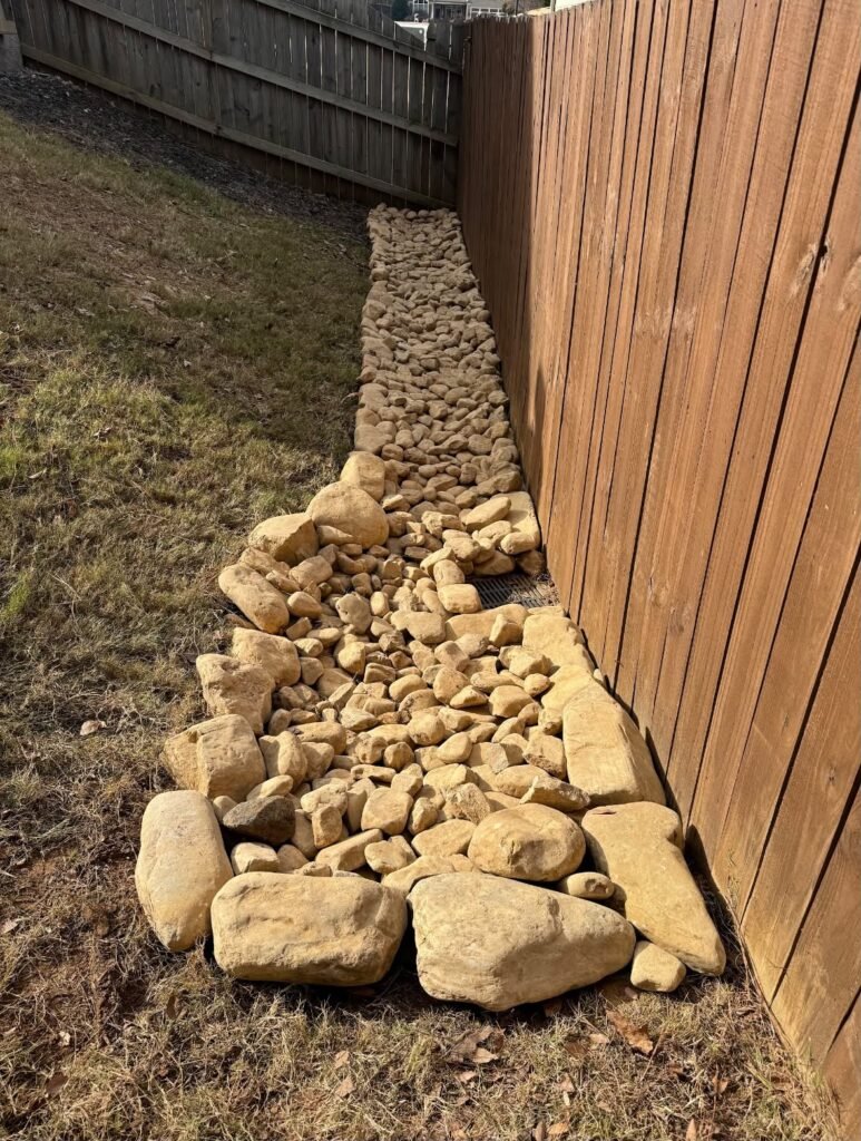 Graded Stone Creek Bed