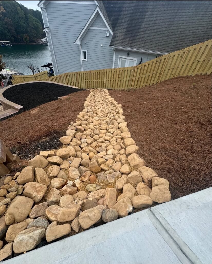 Natural Stone Creek Bed