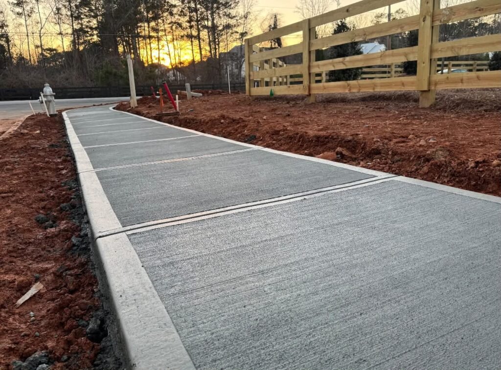 New Concrete Sidewalk