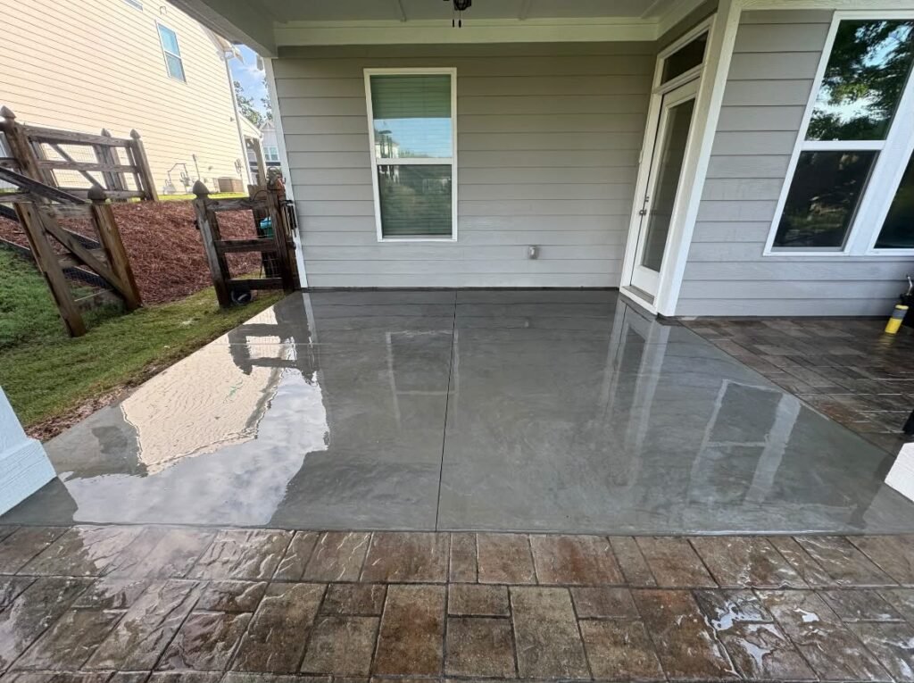 Smooth Concrete Patio