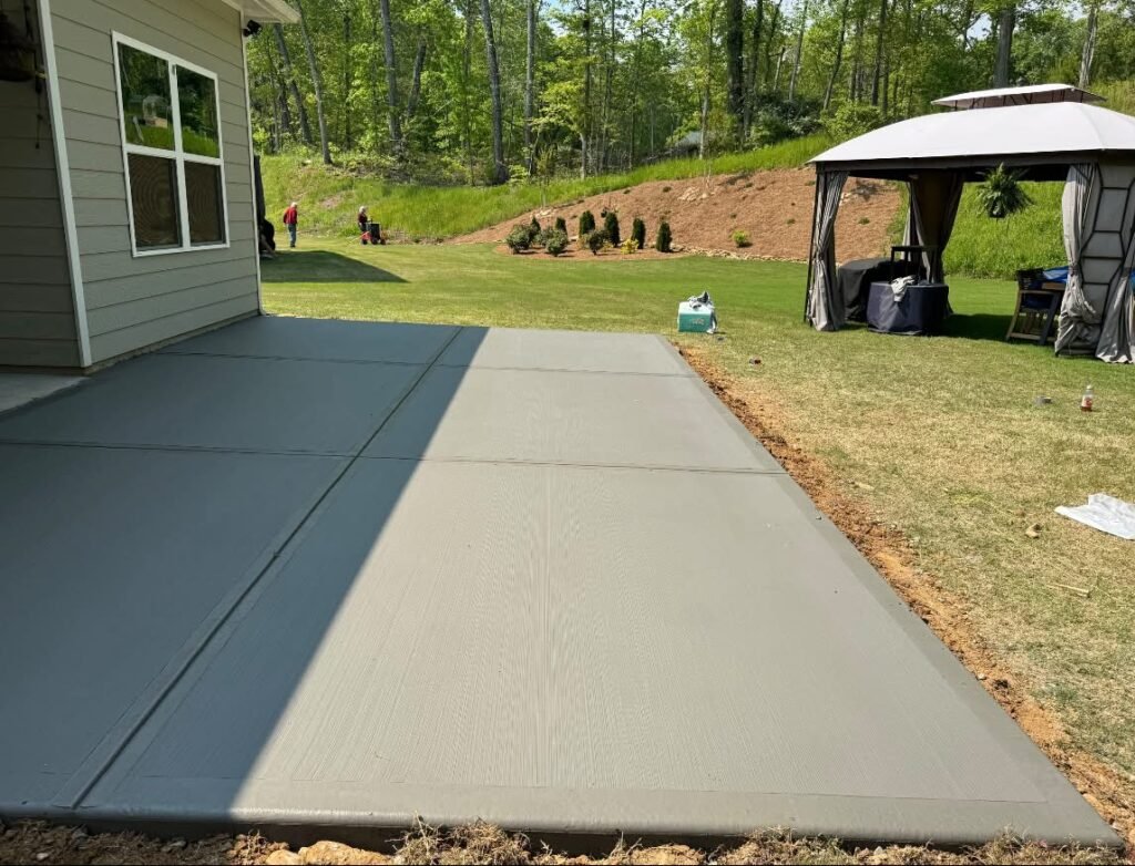 Textured Concrete Patio