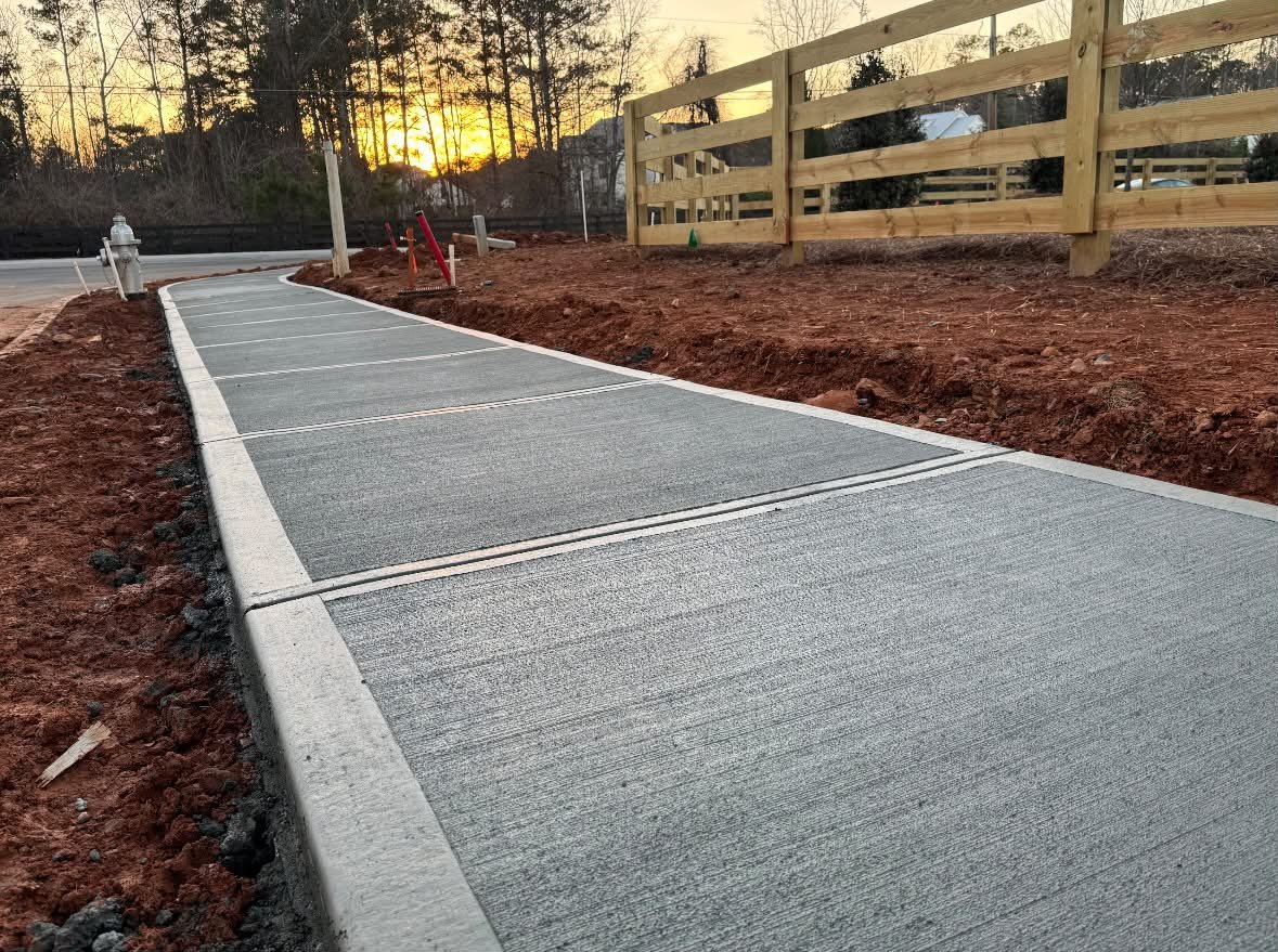 Rural Concrete Sidewalk
