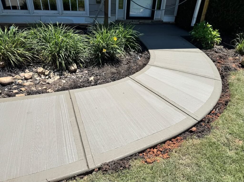Textured Concrete Pathway